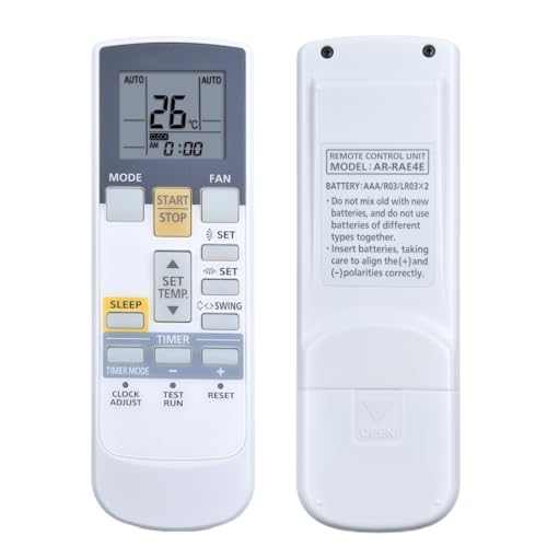 TNNBNT Control Remoto AR-RAE4E AR-RAE7E AR-RAH2E for Aire Acondicionado Inverter General FUJITSU