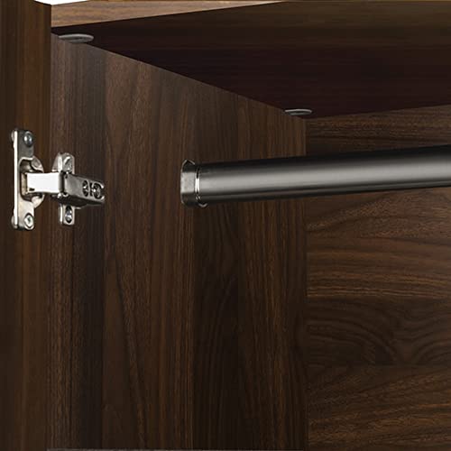 Image of Wakefit Wardrobe | 1 Year Warranty | Engineered Wood Almirah, Cupboard for Clothes Storage | 2 Door, 1 Hanging Space | Taffeta - Columbian Walnut