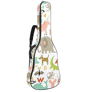 Housse de transport pour guitares acoustiques et classiques – 109 x 42,9 cm – Série tendance – Double fonction de l… - Les Beatles, Paul McCartney, John Lennon, RIngo Starr, George Harrison