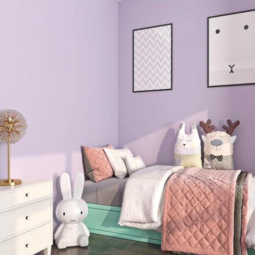 Papier peint violet pastel repositionnable pour masquer les défauts