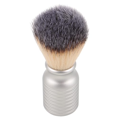 NUOBESTY Brocha de afeitar para hombre, generadora de espuma supersuave para afeitado húmedo, mango ergonómico y de lujo para el cuidado de la barba y el bigote, espuma y exfoliación facial.