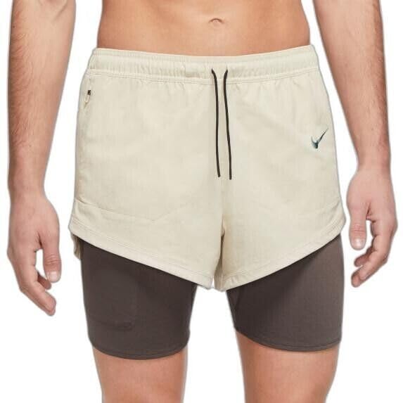 ウォーキング・ランニングウェア NIKE Run Division 3in1 Running Shorts L Nike Mens Dri-Fit Running Division ADV 3 in 1 Shorts L Stone at