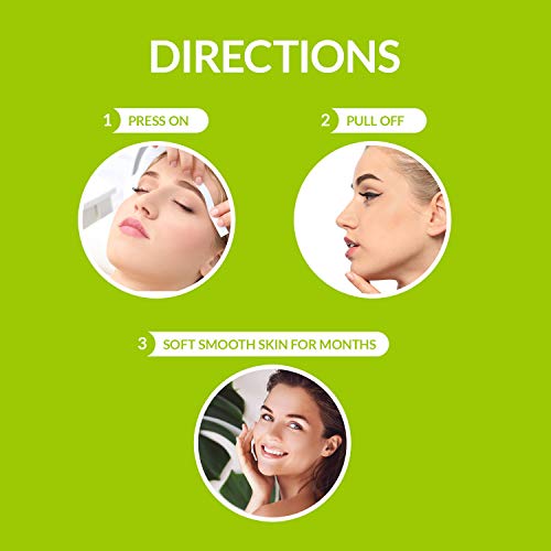 Moom Face Wax Strips For Women With Natural Soothing Chamomile & Lavender Hair Removal Waxing Strips With Cucumber & Vitamin E Finishing Oil – Perfect For Face & Bikini (20 Pre-Waxed Strips) 3 Pack #TOP7