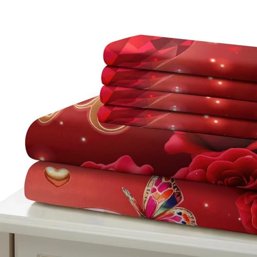 Linge de lit microfbre 135x200cm housse de couette imprimée 3D - 7