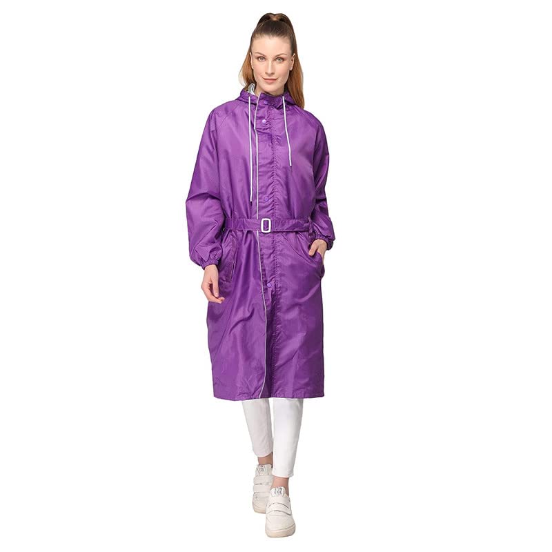 Rain Suit for Women Raincoat for Ladies Waterproof Rain Coat Women Rain Suit (Purple) (Pack of 1) (Multisize)-image-31