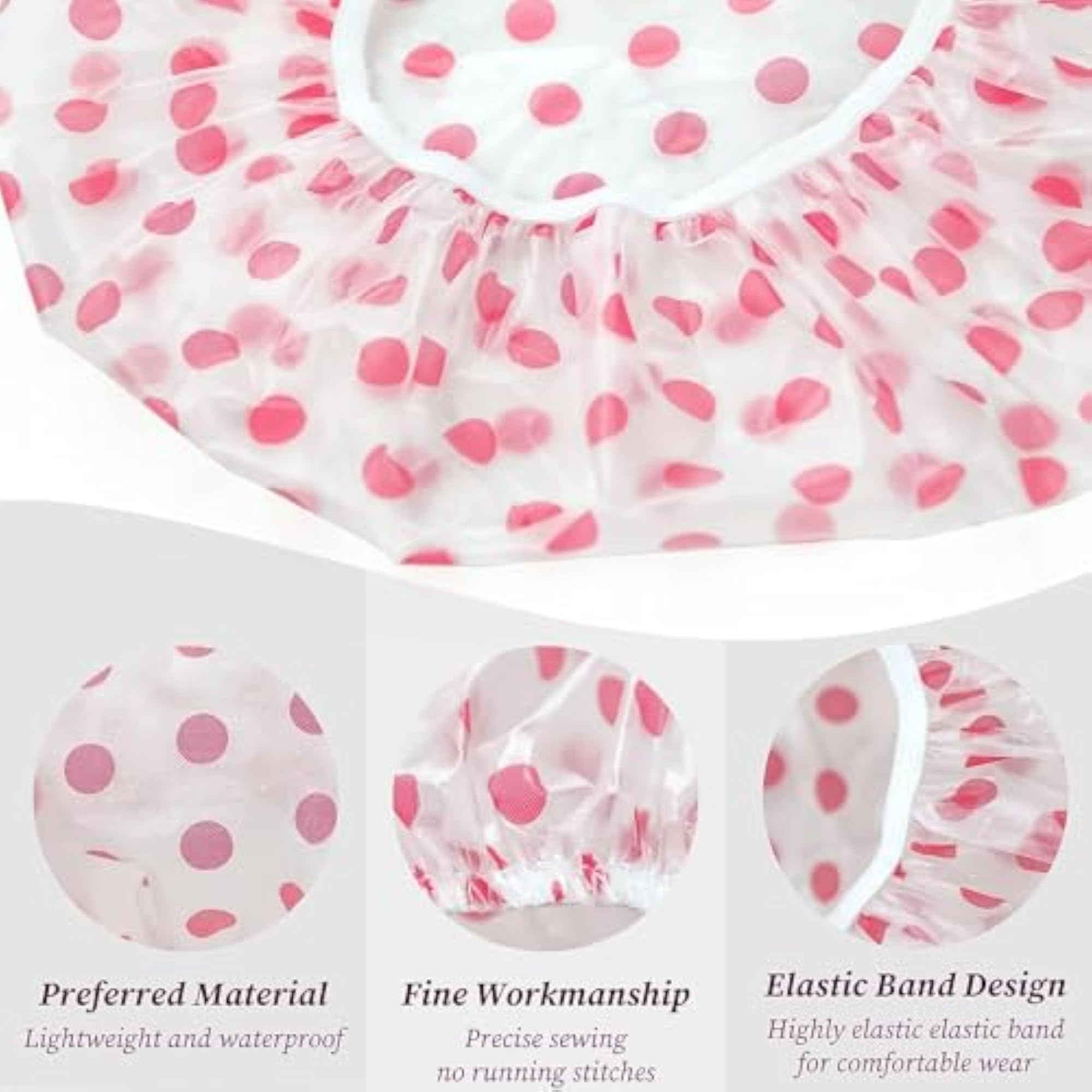 Reusable Waterproof Shower Caps Plastic Shower Caps