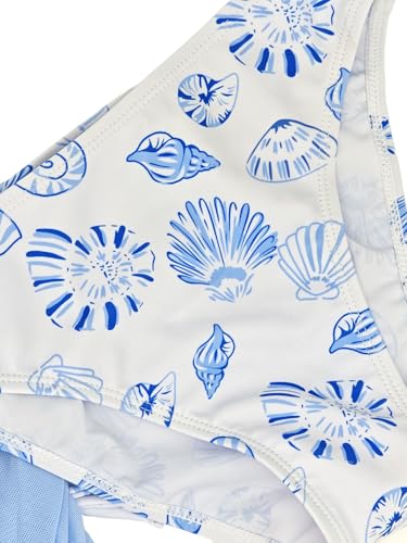 Image of Girl's 3 Piece Sets Floral Print Bikini Swimsuit High Waisted Bathing Suits with Beach Skirt Coverups