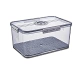 Contenitori per la cucina Contenitore for frigorifero in plastica PET trasparente addensato for cronometraggio congelatore sgocciolamento contenitore for frutta e verdura frigorifero uso speciale Scat