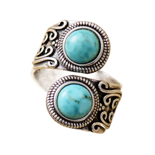 Bague de cocktail originale MAFLEN ajustable, le cadeau vintage idéal pour femme