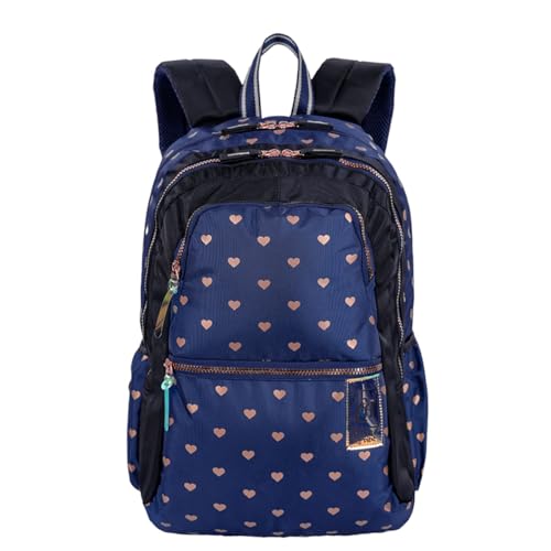 Mochila Escolar, Capricho, Wishes, G,Azul 45 cm - Sestini