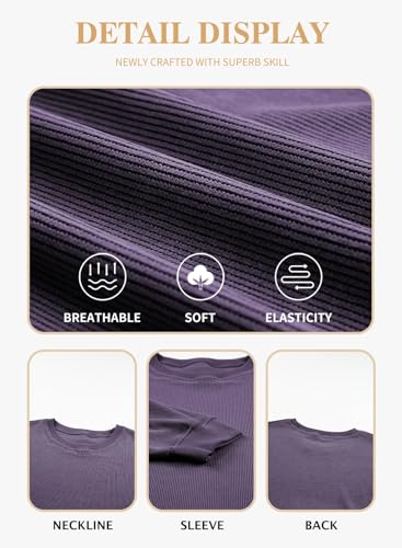 Image of Eytino Women Plus Size Sweatshirt Oversized Crew Neck Long Sleeve Tops | Fall Fashion Clothes 2026, Oversized Sweat Shirt, Soft Comfy Pullover, Travel Casual Work Lounge Daily Outfit