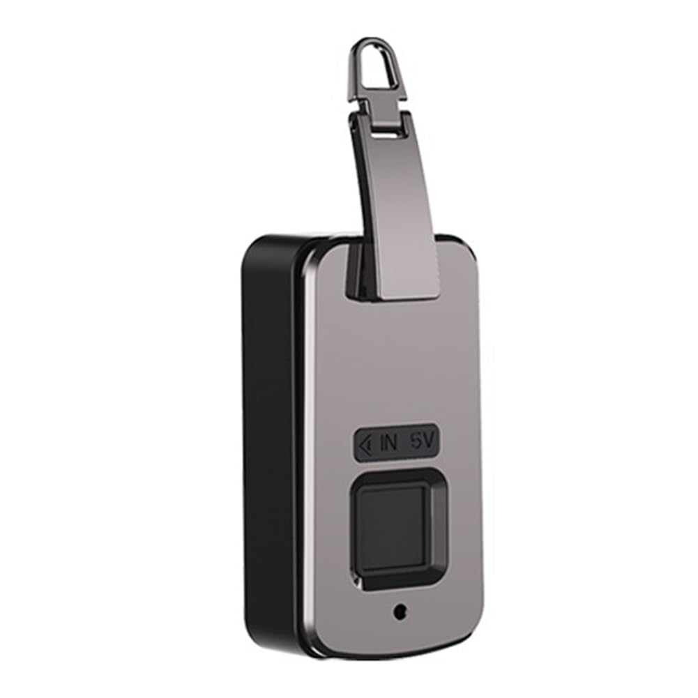 Littimoon Anti-Theft Fingerprint Padlock USB Rechargeable Waterproof for Luggage Suitcase Embedded Fingerprint Lock for Bag