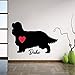 Produktbild GUUTOP Cavalier King Charles Spaniel Aufkleber, personaliseren Met Hond Naam Muurstickers Honden Muur Decor Voor Woonkamer 56 * 82cm