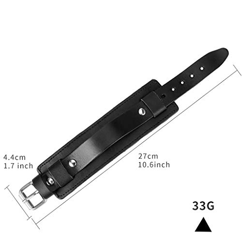 GelConnie Leather Cuff Bracelet Punk Braided Bracelets Rock Leather Wristbands Faux Mens Leather Bracelet Gothic Viking Bangle Adjustable Wrap Bracelet for Women,Men4