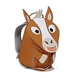 Affenzahn Kleiner Freund Kindergartenrucksack für 1-3 Jährige Kinder im Kindergarten und Kinderrucksack für die Kita Pferd - Braun