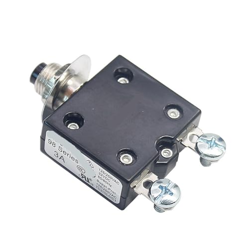 Disjoncteurs 3A série 98 125/250 VCA à réinitialisation manuelle pour circuits électriques - 3