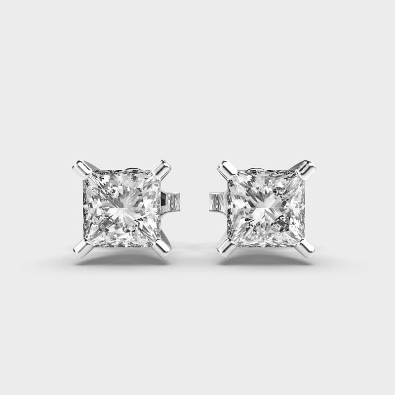 Clous d'oreilles princesse argent parfaits pour le bureau