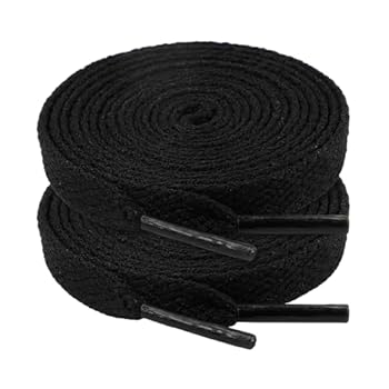 riemot 2 Paar Flach Schnürsenkel 8mm Breit reissfest Schuhbänder Ersatz Shoelaces für Sneaker Sportschule Laufschuh