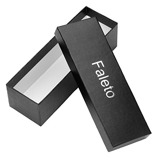 FALETO Mens 53.5'' Double D-Ring Canvas Web Belt Military Casual Belt with Box2