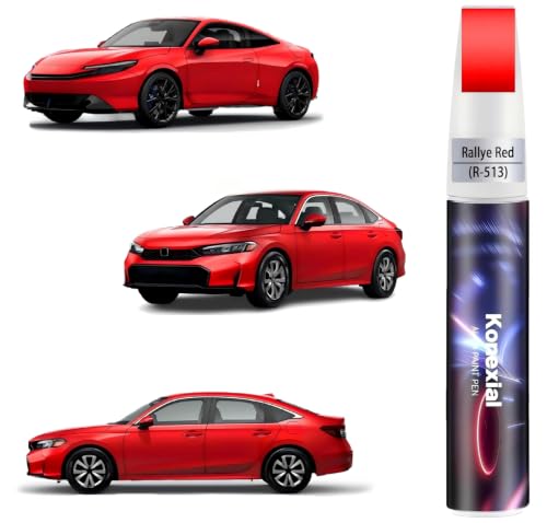 Rallye Red(R-513) Touch up Paint for Honda OEM Color Match | Car Paint Scratch Repair Kit, Quick & Easy Solution to Repair, 2 in 1 Scratch Remover Pen