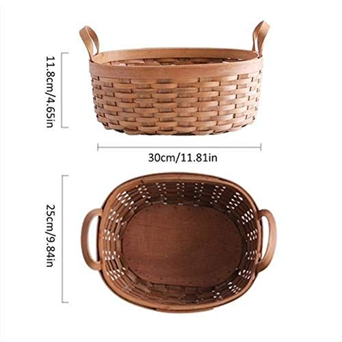 Cesta de mimbre con asa resistente y diseño tejido tradicional YUQI 3