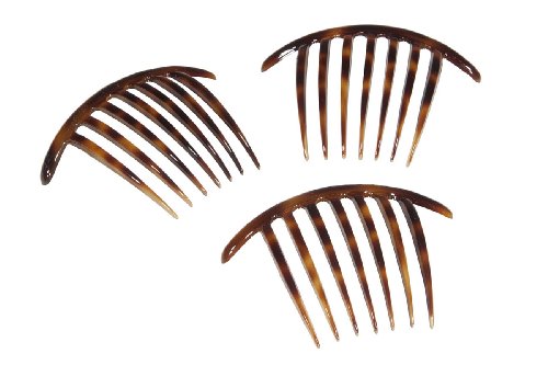 French Twist Comb Made in France Tortoise Shell - Set of Three (3)