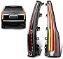 MOSTPLUS LED Tail Lights Rear Lamp Brake Compatible for 2015 2016 2017 2018 2019 2020 GMC Yukon Set of 2 (Red Clear)