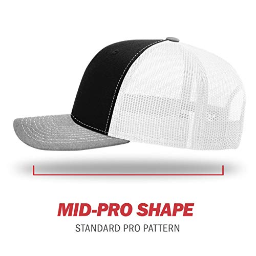 Image of Richardson 112P Patterned Snapback Trucker Hat - Custom Leather Patch Hat | No Minimals | Volume Tiered Pricing