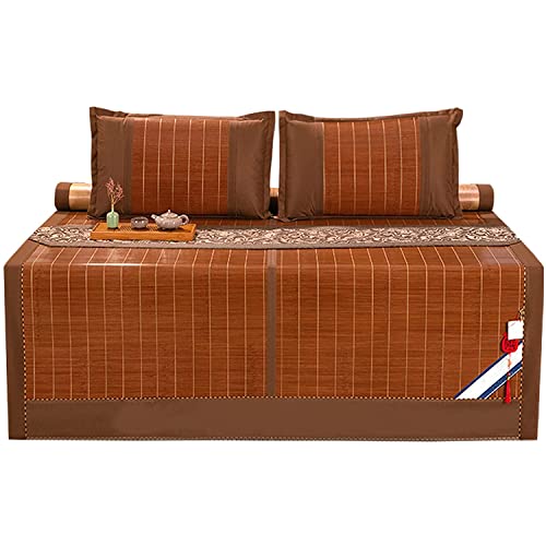 Kühlende Bambuskohle-Matratze, Sommerschlafmatte, atmungsaktiv und glatt, umweltfreundlicher Komfort für heißes Wetter, ideal für heiße Schläfer und Camping