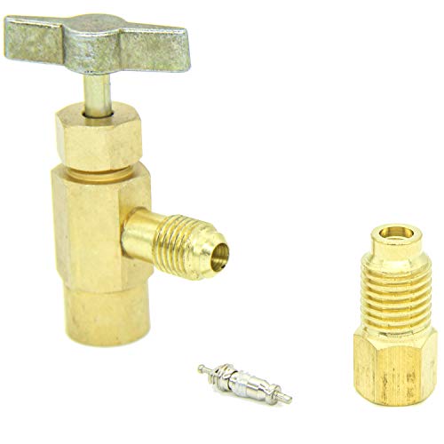 R134A Can Tap 1/2Inch Female to 1/4 Inch SAE Male