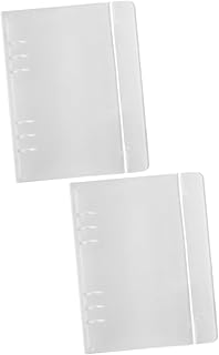 Ciieeo 2 Peças Pastas De Bolso Fichário De Bolso Bolsa De Encadernação Capa De Apresentação Capas Deslizantes Pastas De Capa Poli Pastas De Arquivo Expansíveis Pasta Fichário Anel