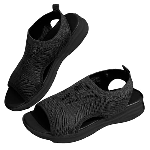 Orthopedic Walking Mesh Sandals for Women 2025,Summer Breathable Open Toe Beach Vacation Tennis Shoes Trendy Casual Arch Support Mesh Sandal