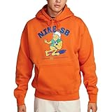 Nike SB - Sudadera con capucha de forro polar unisex para adultos, Campfire Naranja, Small