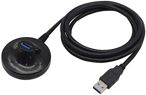 4.7 Feet USB 3.0 Extension Cable with Pedestal Male to Female Data Transfer Cord 5Gbps,for USB Flash Drive, Keyboard, Mouse