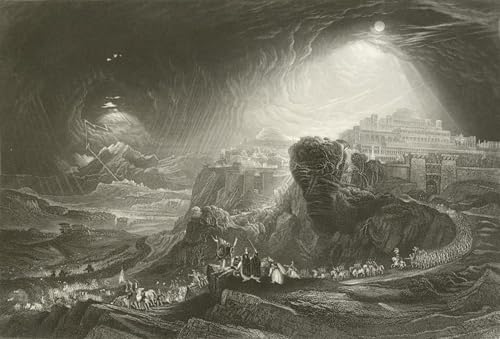 Toile Joshua invoquant le soleil John Martin reproduction d'art de prestige