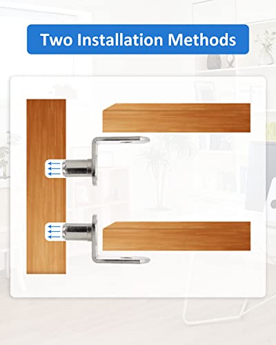 Shelf Support Pegs - 1/4 Inch Cabinet Shelf Brackets,Nickel Plated L-Shaped Clips For Kitchen,Bookcase&Furniture Closet Shelf Pins Support-45 Pcs #TOP3