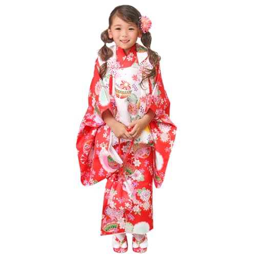 [KYOETSU] [キョウエツ] 七五三 着物 3歳 フルセット 女の子 華やかD ガールズ ((05)D1-C1)のサムネイル