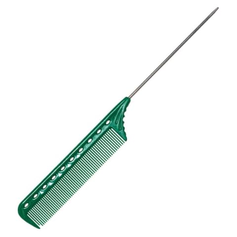 YS Park Y S 102 Professional Pin Tail Hair Comb Green Cover