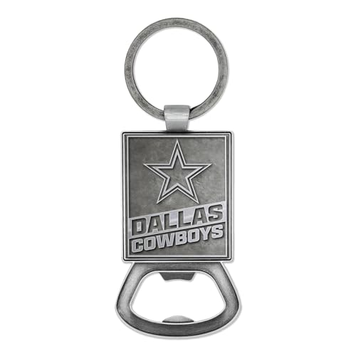 Rico Industries NFL Football Dallas Cowboys Pewter Style Bottle Opener Keychain