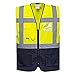 Produktbild Portwest WARSCHAU EXEKUTIV WESTE, Größe: 5XL, Farbe: Gelb/Marine, C476YNR5XL