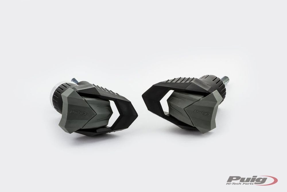 Puig 20388N Protectores de Motor R19 on topes de nylon y diseño compacto para protección integral del chasis y motor, Negro