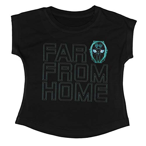 Image of Marvel Girls' Regular Fit T-Shirt (DSMGT0081.2 Black 6-7 Years)