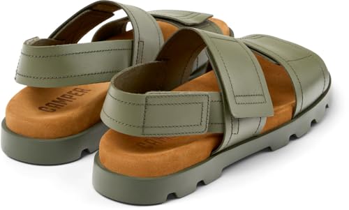 Camper Homme Brutus Sandales en cuir premium noir intemporel