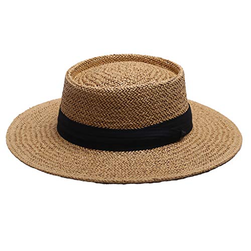 gazechimp 2PCS Chapéu De Panamá De Aba Larga Das Mulheres Chapéu De Panamá Praia Chapéu De Sol