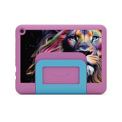 Amazon Kid-Friendly Case for Fire HD 8 tablet (Only compatible with 12th generation tablet), Jungle Cat - image 3