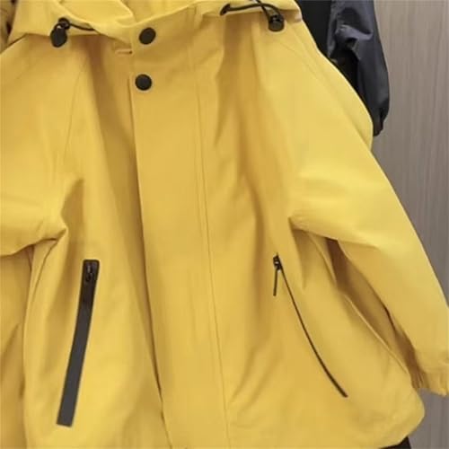 Toddler Kids Raincoat Hooded Zip Solid 𝗪aterproof Mesh Lined Outerwear Warm Windproof Coat with Pocket2