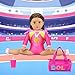 K.T. Fancy 18 Inch Doll Gymnastics Clothes Set - Pink Leotard, Shoes, Gym Bag, Olympic Medal, Water Bottle & Hair Accessories for Play （Doll Not Included）
