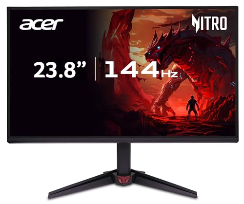 acer Nitro VG240Y P6 Gaming Monitor 23.8 Zoll (60 cm Bildschirm) Full HD, LED, 144Hz, 1ms(VRB), HDMI 1.4, DP 1.2, FreeSync