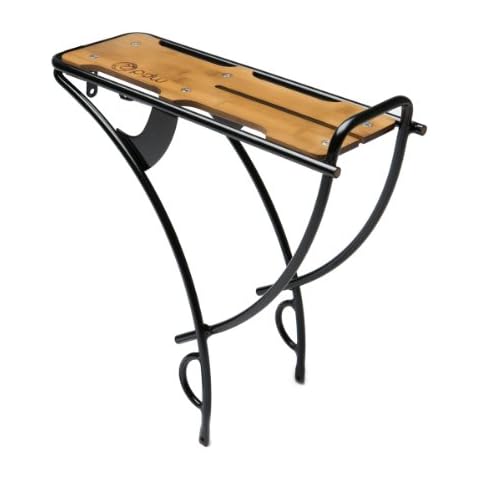 Portland Design Works | Loading Dock | Aluminum Rear Bicycle Rack with Bamboo Deck Cover
