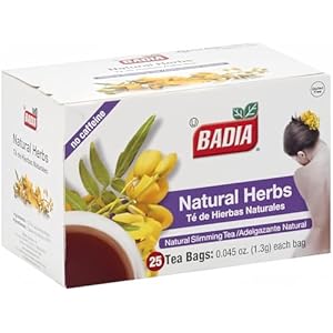 Badia Tea Bag,Natural Herbs,25 ct-Pack of 2,25.0 Count